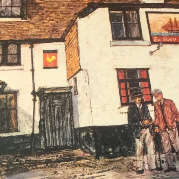 5 Cloverleaf English Pubs Cork Backed Place Mats - Picture 5 of 7